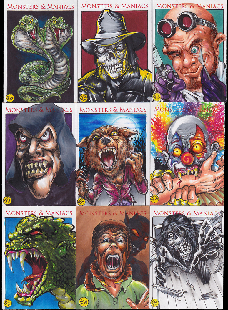 Robert "Floyd" Sumner's Monsters & Maniac cards