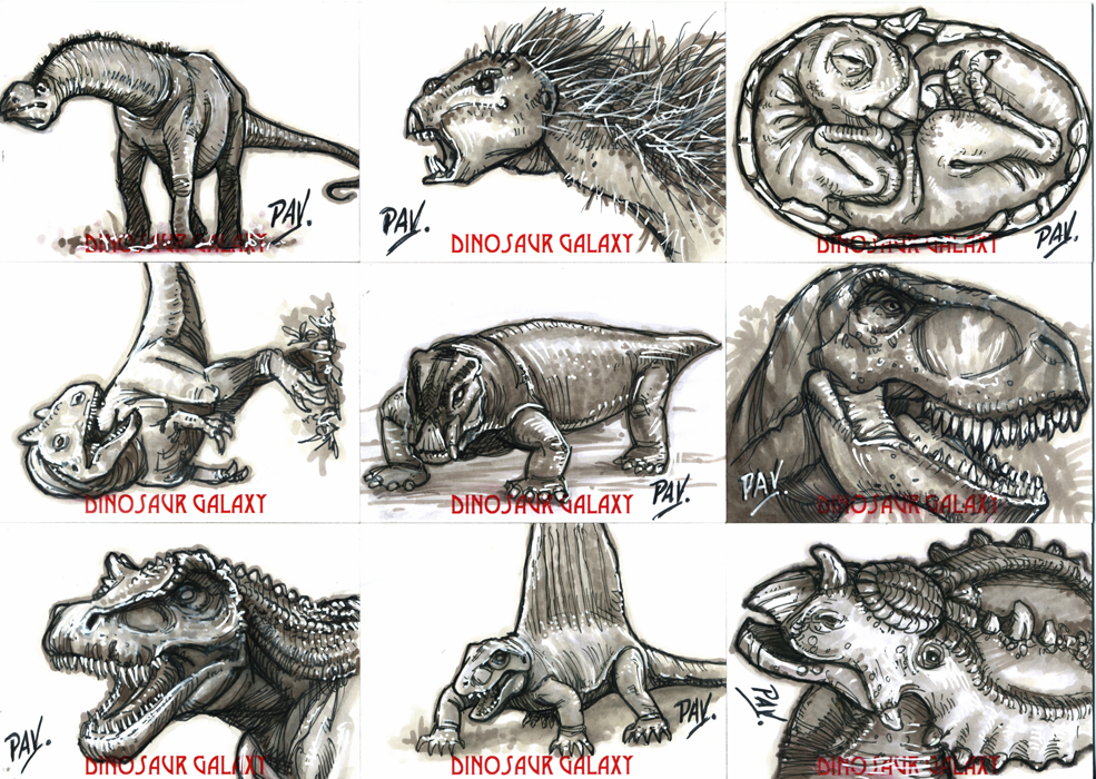 Terry Pavlet Dino Sketches