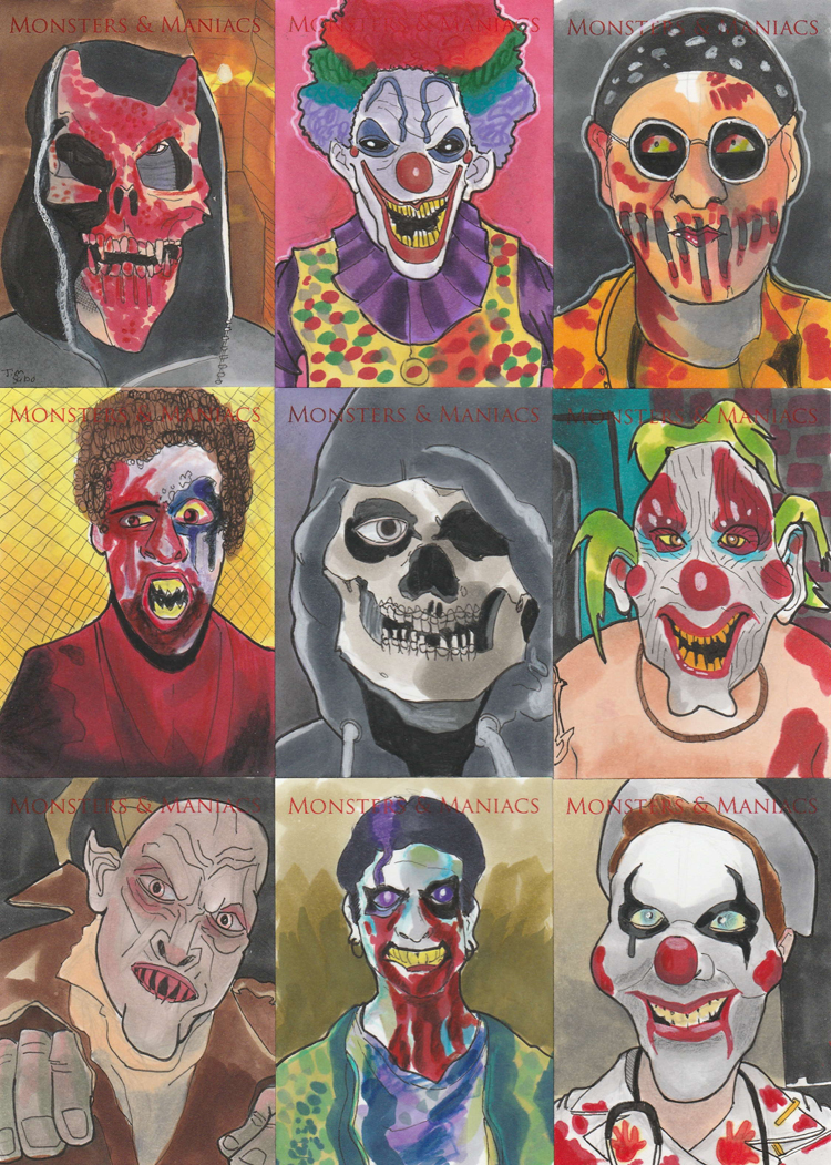 Jim Sabo's Monsters & Maniacs art cards