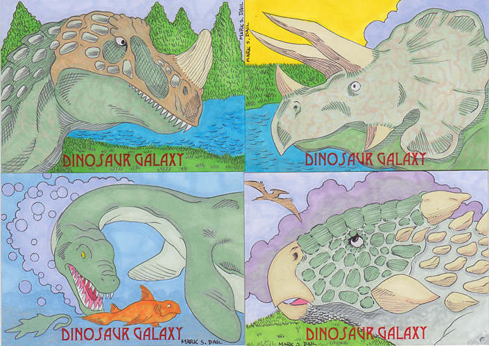 Mark Dail Dinosaur Galaxy Art